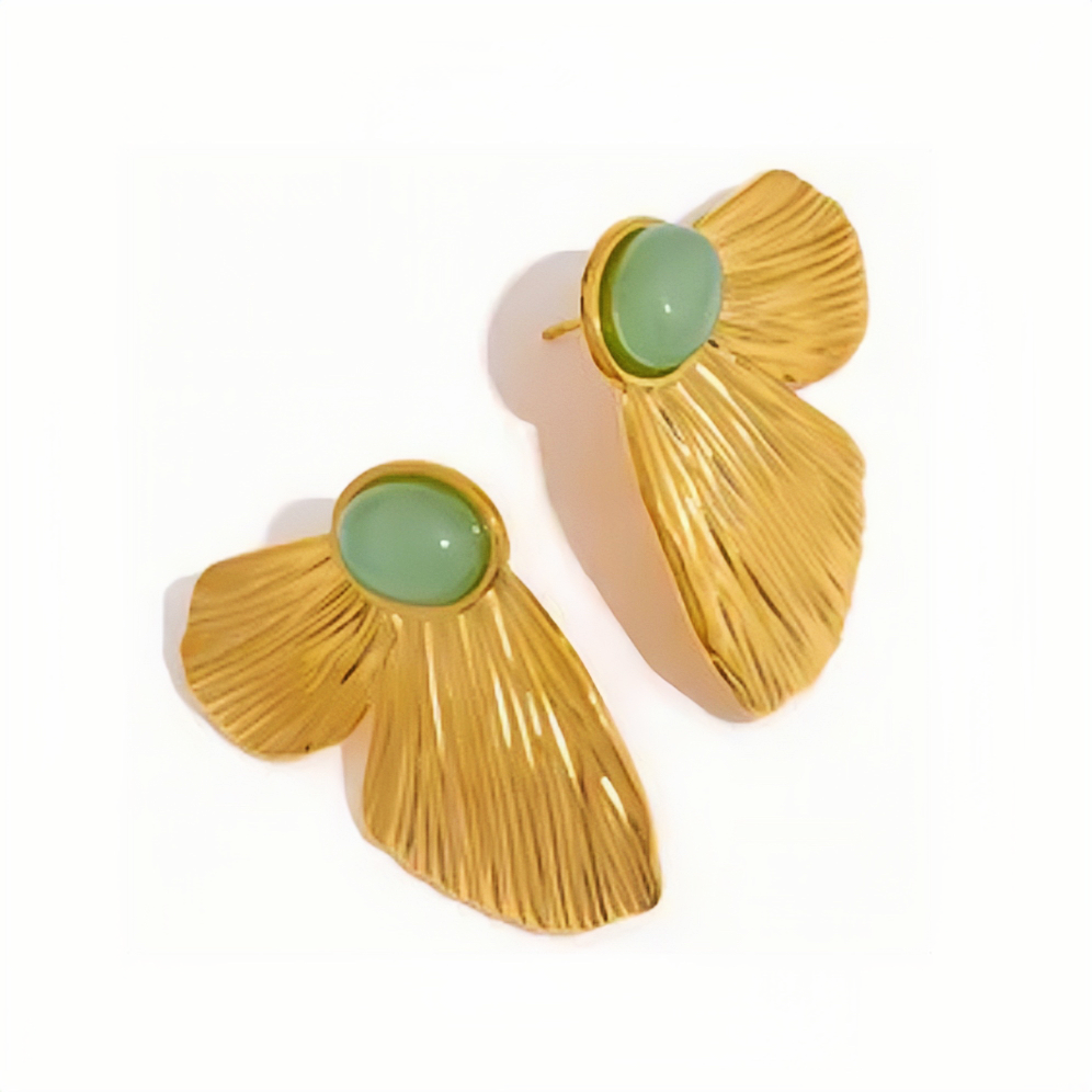 Lilian Butterfly Wings Statement Stud Earrings