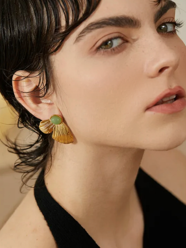 Lilian Butterfly Wings Statement Stud Earrings