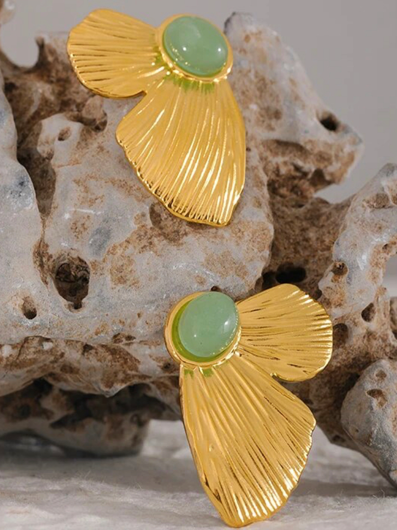 Lilian Butterfly Wings Statement Stud Earrings
