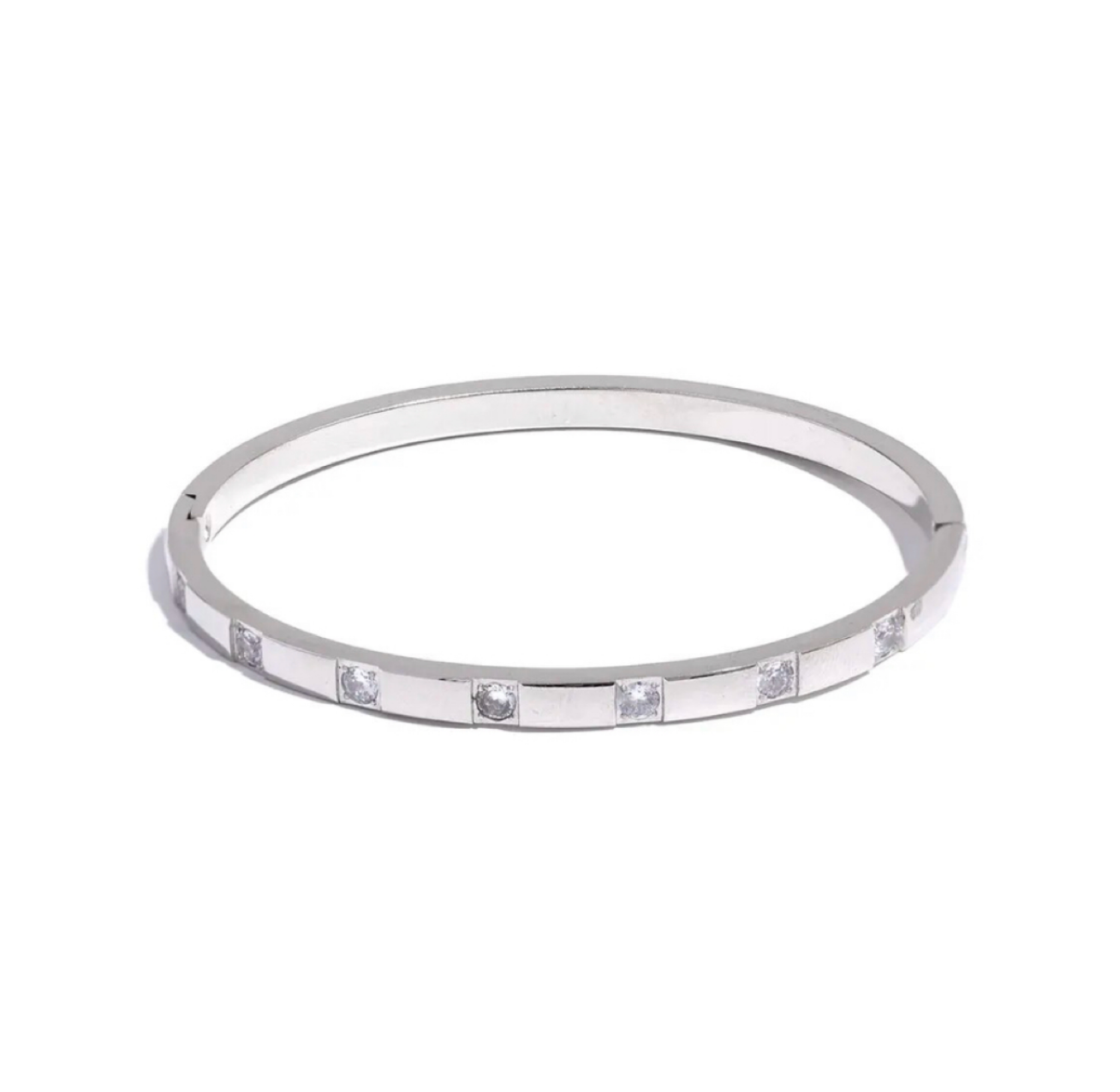 Gold-plated Classic Crystal Bangle Bracelet