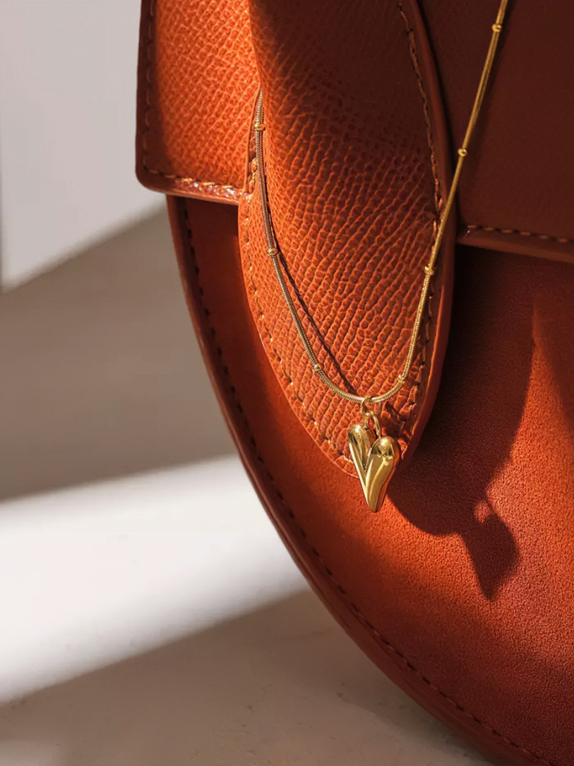 Effie Gold-plated Heart Pendant Necklace