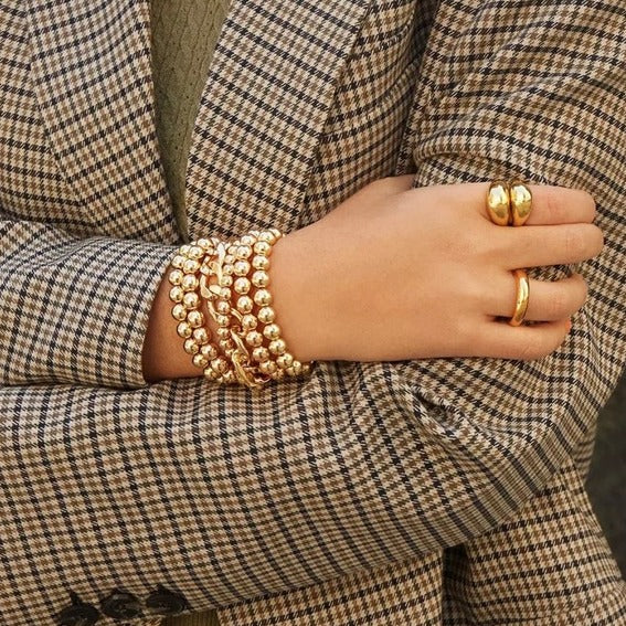 Minimalist Design Chunky Dome Ring