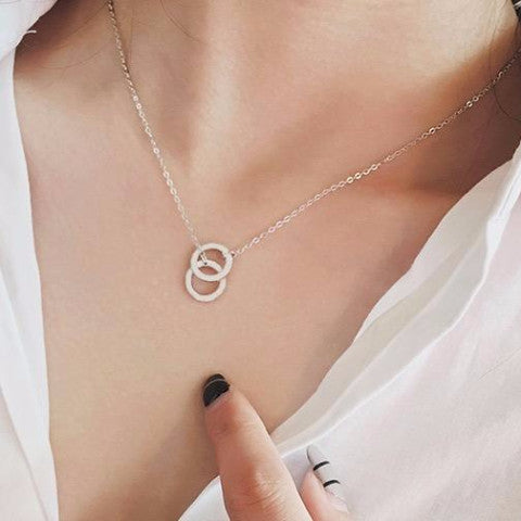 Bicircle Silver Necklace