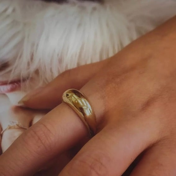 Minimalist Design Chunky Dome Ring