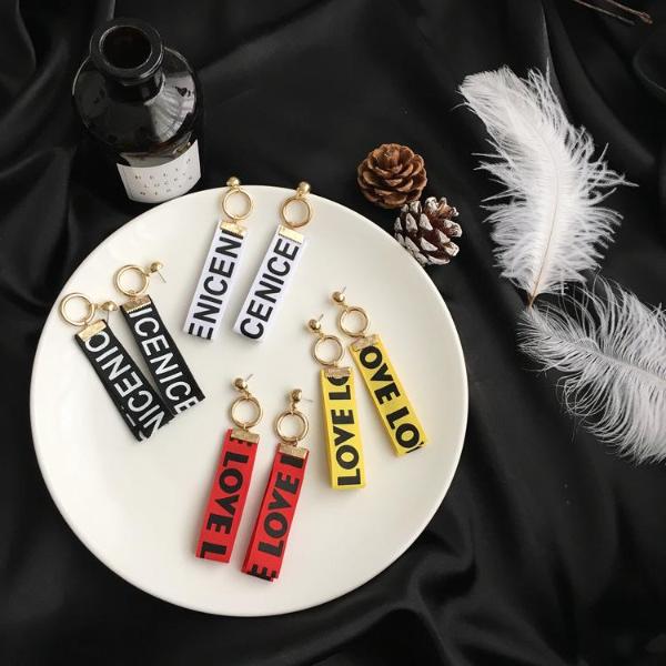 Red Love Letter Earrings