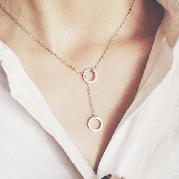 Bicircle Silver Necklace