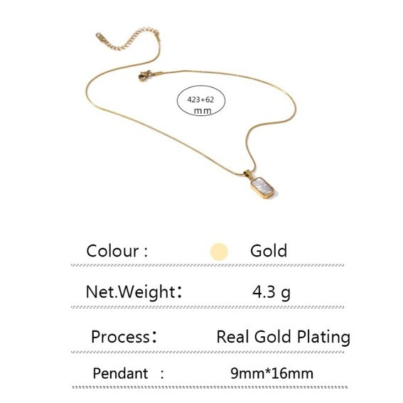 Minimalist Design Double-sided Pendant Necklace
