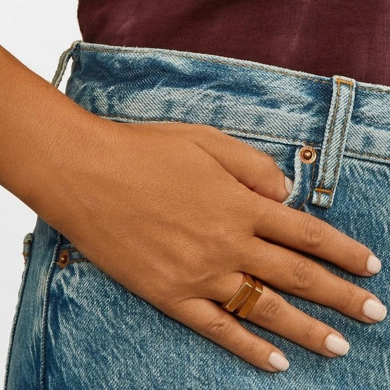 Minimalist Design Chunky Ring