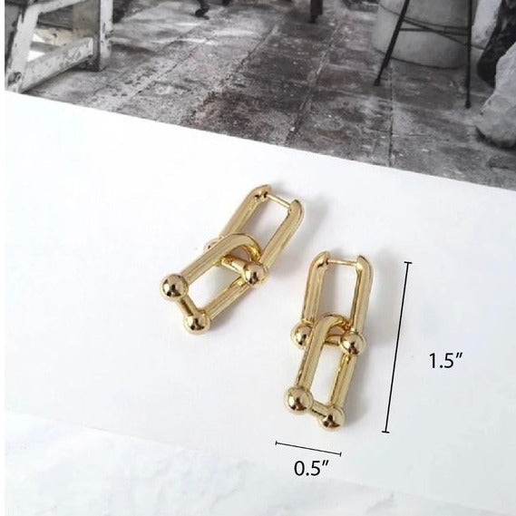 Chunky Chain Link Earrings