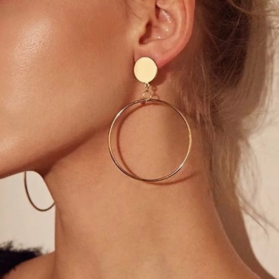 Large Hoop Statement Earrings