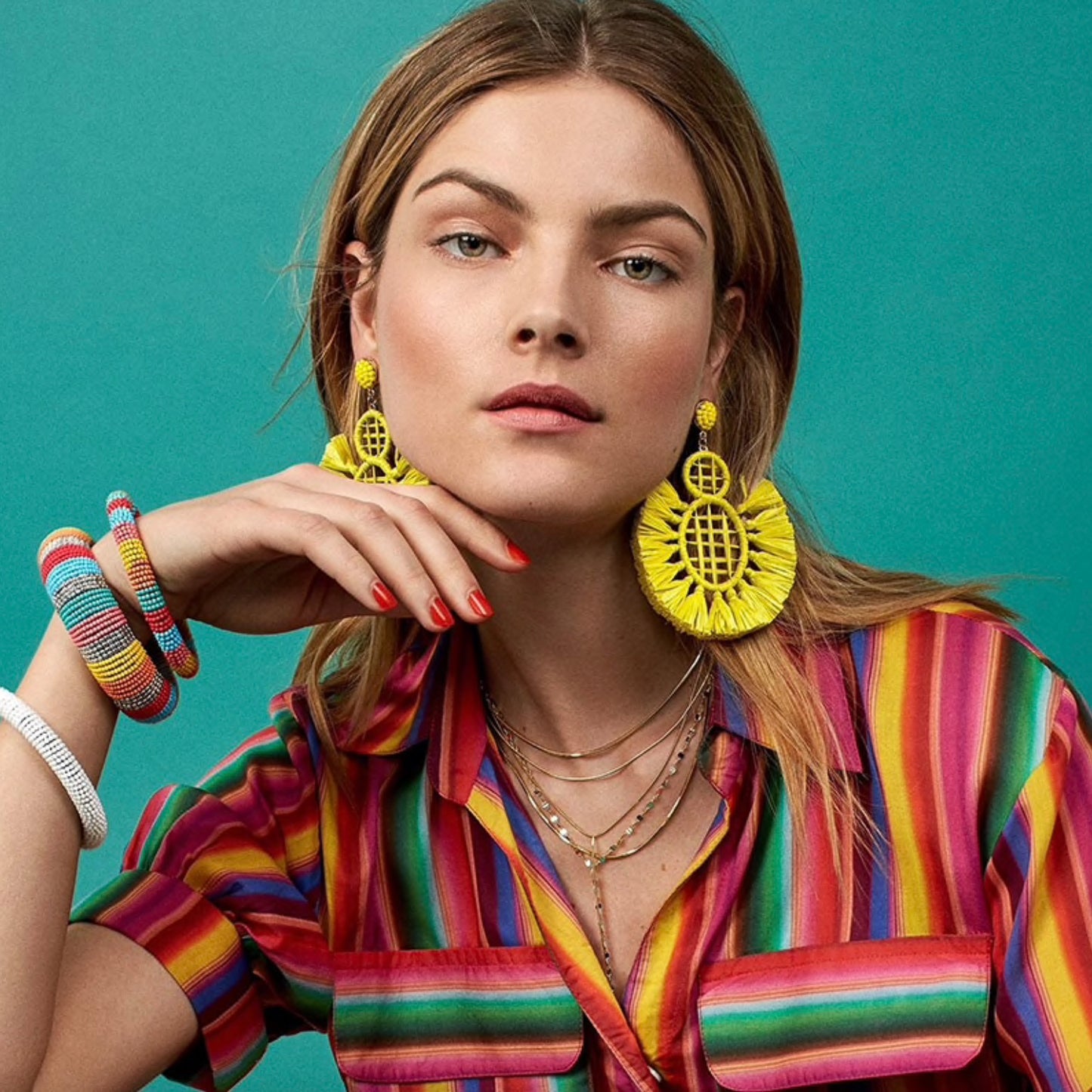 Bohemian-Inspired Statement Drop Earrings