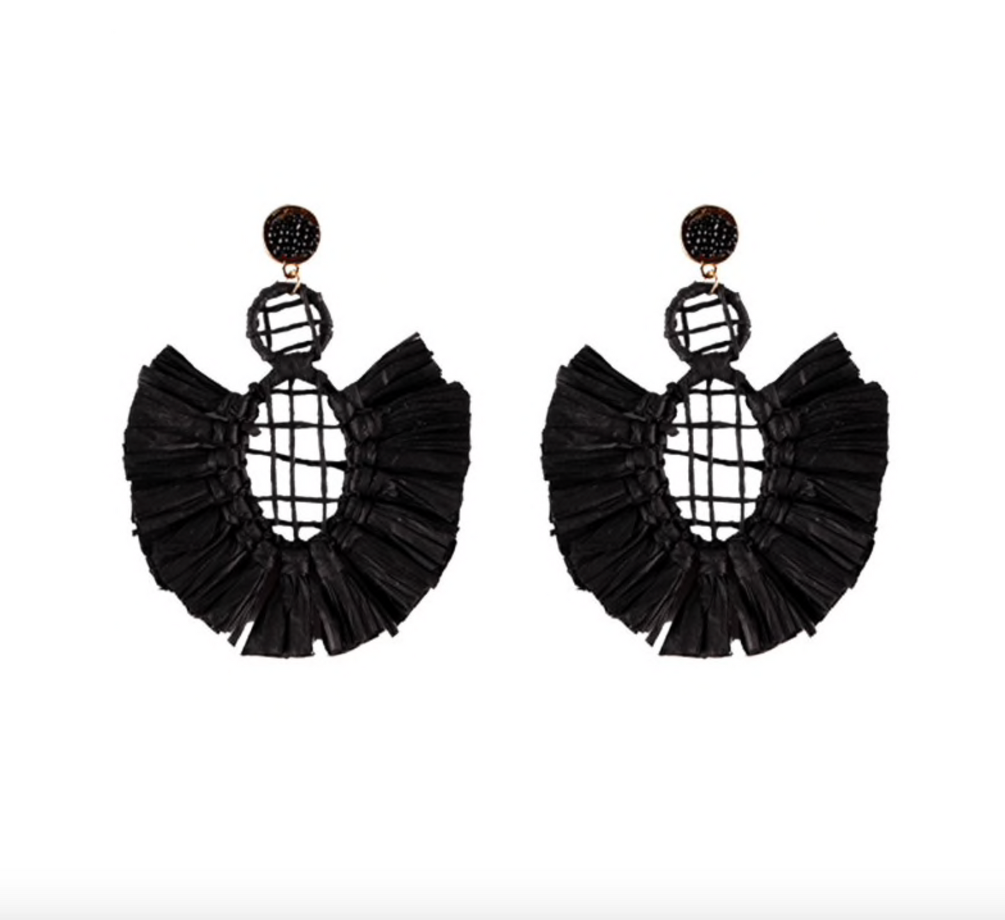 Bohemian Statement Earrings - Black