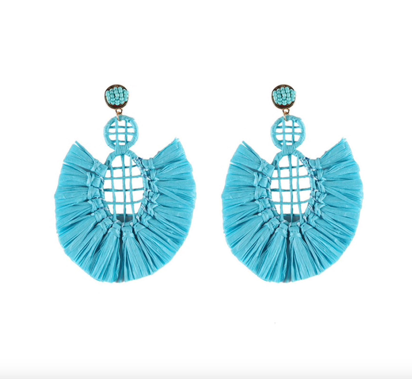 Bohemian Statement Earrings - Blue