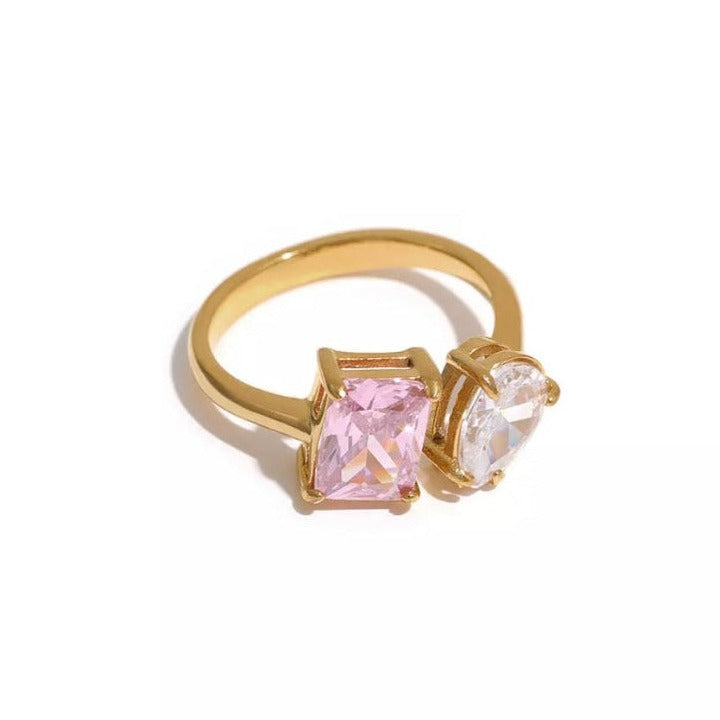 Yojoy Gold Plated Crystal Ring