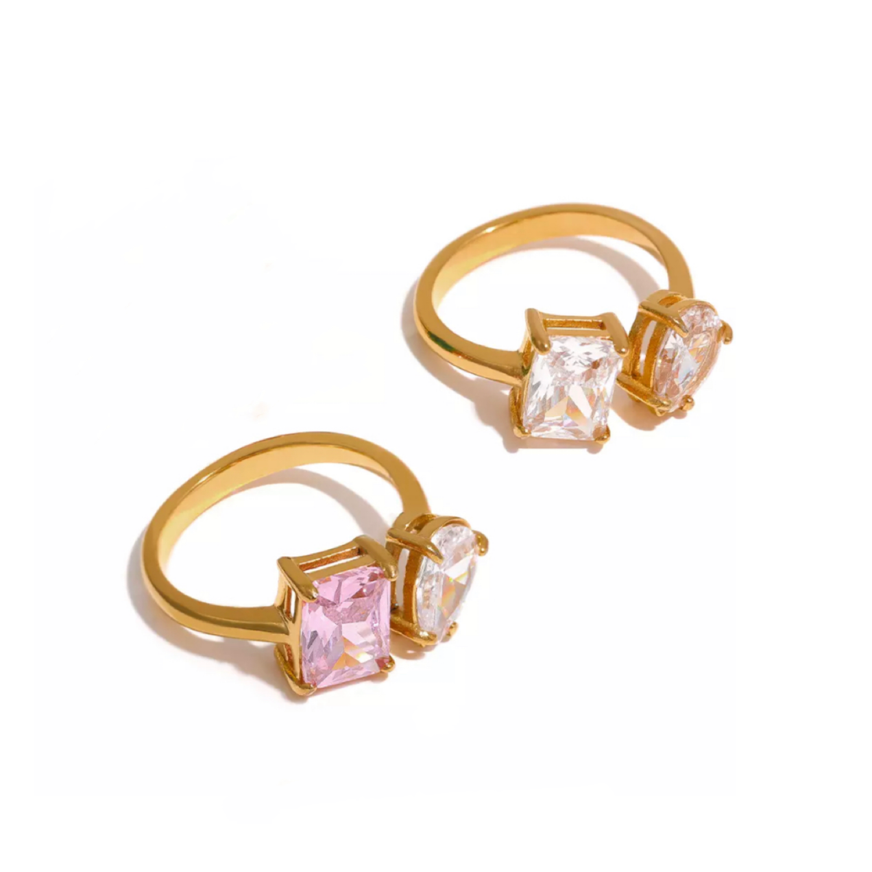 Yojoy Gold Plated Crystal Ring