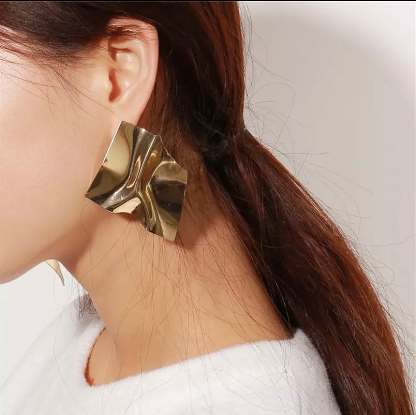 Geometric Exaggerated Statement Earrings