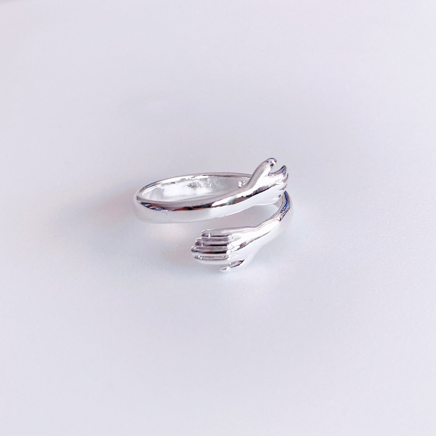 Resizable Silver Hug Ring