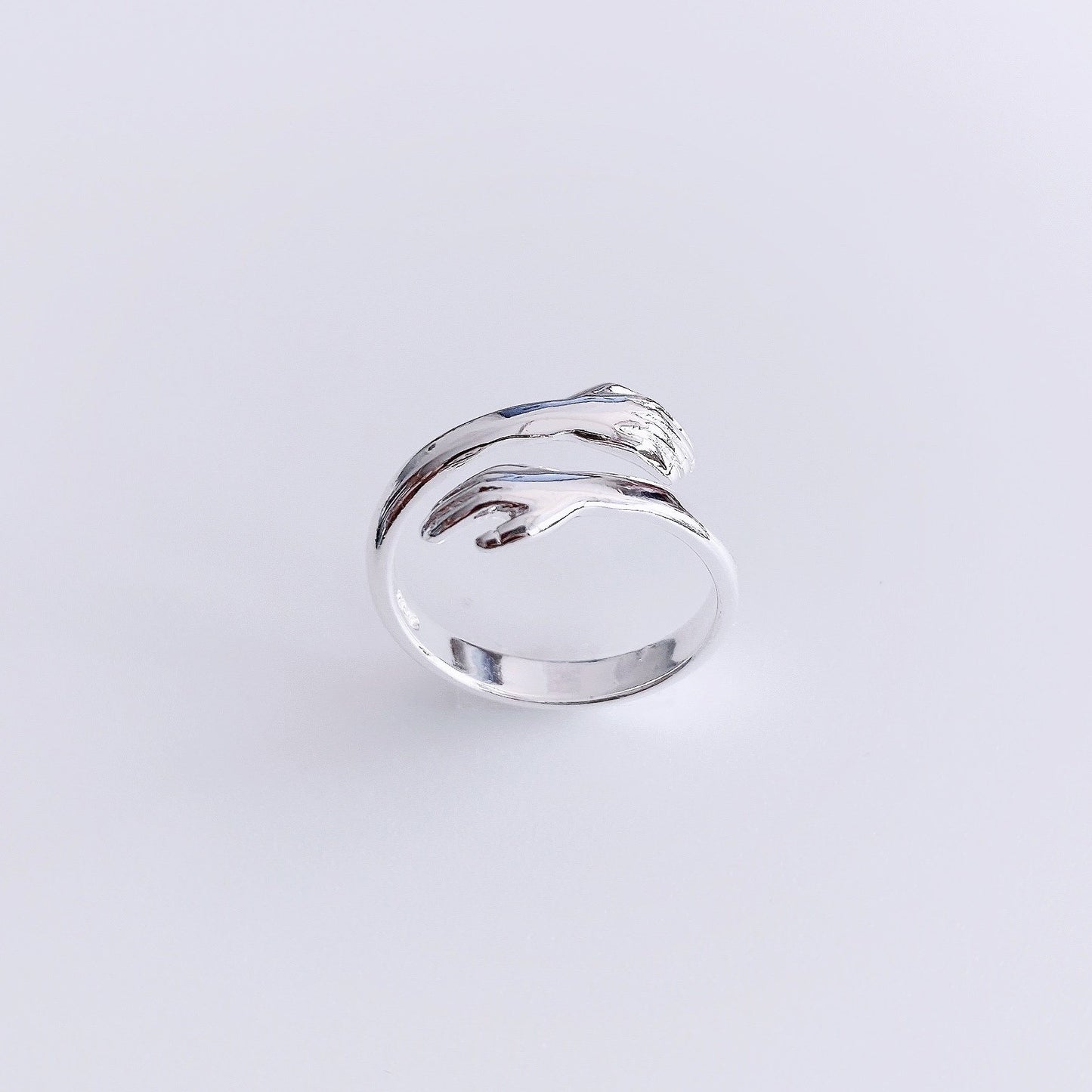 Resizable Silver Hug Ring