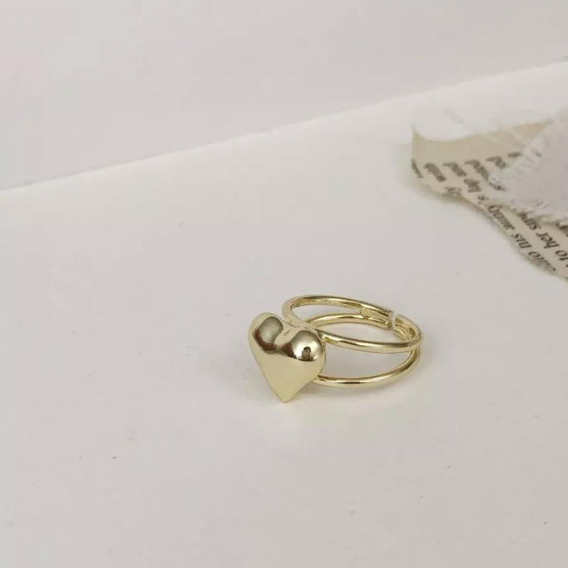 Gold Heart Fashion Ring