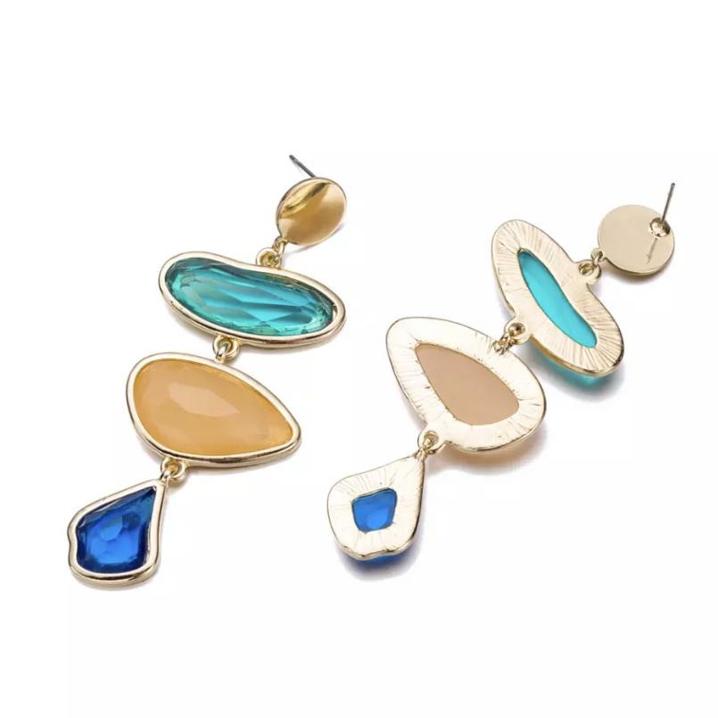 Candy Color Fashion Stud Dangle Earrings
