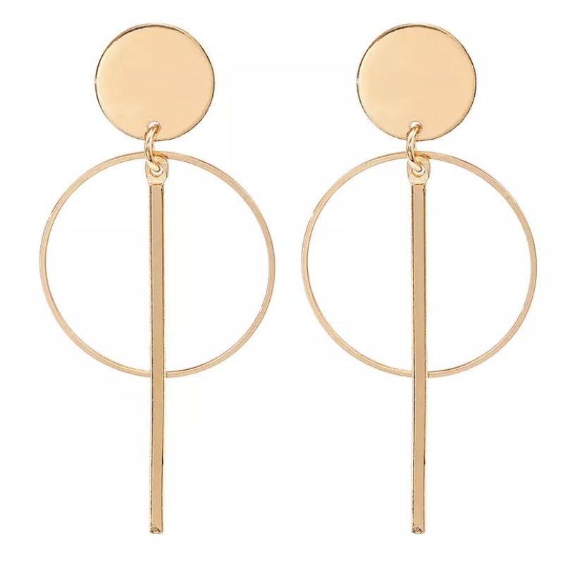Hoop Charm Drop Earrings