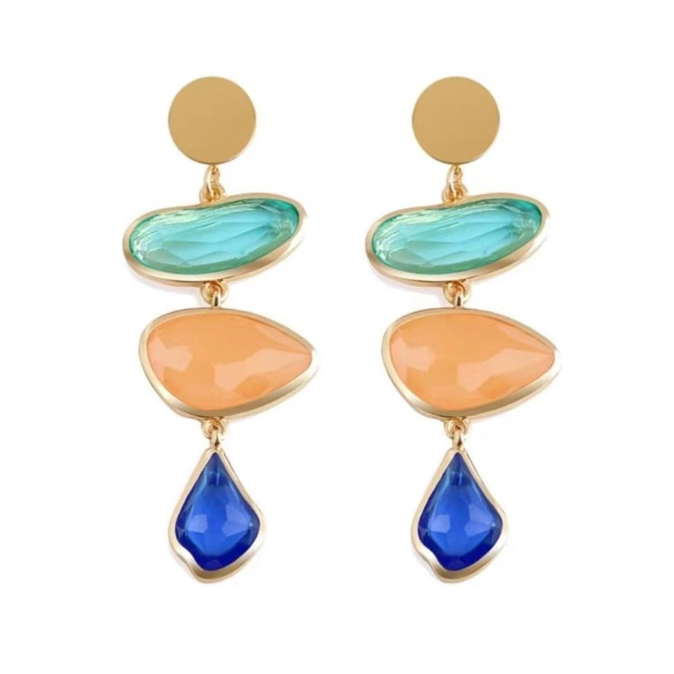 Candy Color Fashion Stud Dangle Earrings