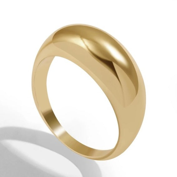 Minimalist Design Chunky Dome Ring