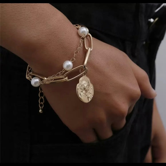 Multi-layer Gold Bracelet Chain
