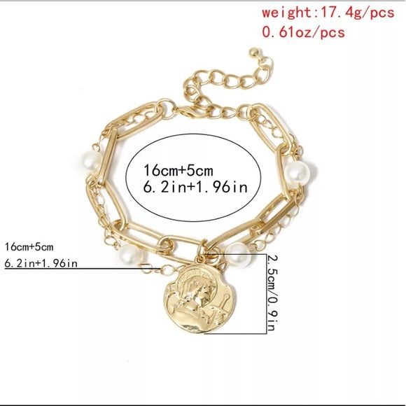 Multi-layer Gold Bracelet Chain