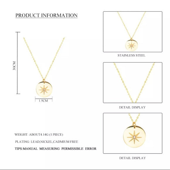 Gold Plated Pendant Necklace