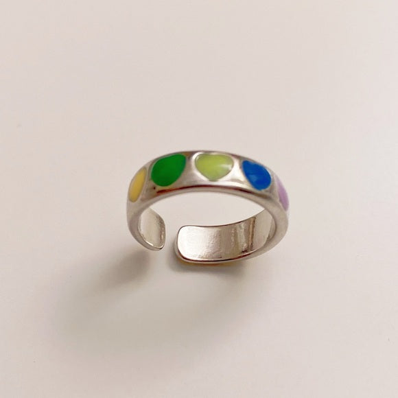 Vintage Style Cute Heart Metal Ring