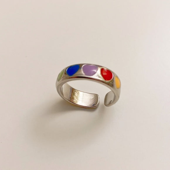 Vintage Style Cute Heart Metal Ring