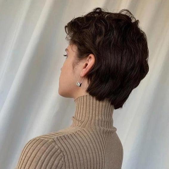 Safety Pin Style Lock Earrings