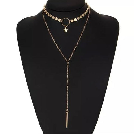 Multilayer Minimalist Design Sexy Summer Chain Necklace