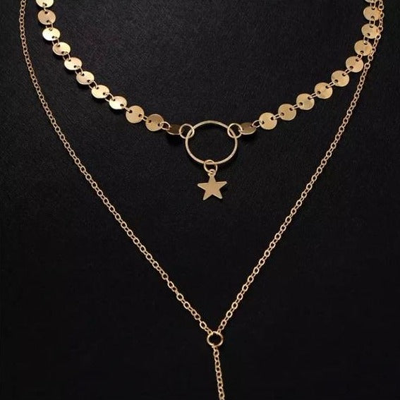 Multilayer Minimalist Design Sexy Summer Chain Necklace