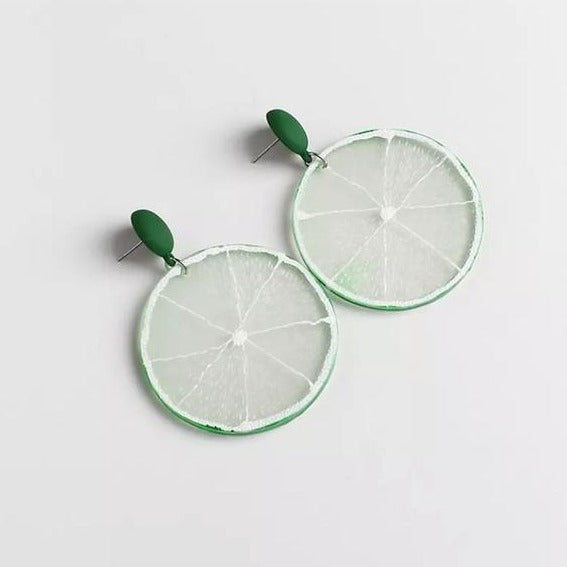 Lemon Shape Modern Drop Earrings