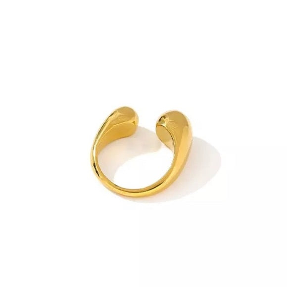 Resizable Gold-plated Dash Wrap Ring