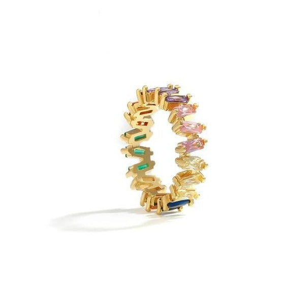 Crystal Rainbow Ring