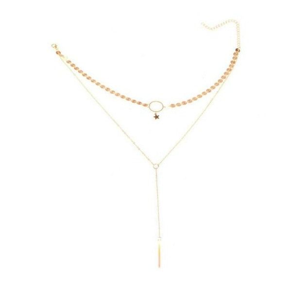 Multilayer Minimalist Design Sexy Summer Chain Necklace