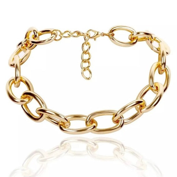 Chunky Trendy Link Metal Choker