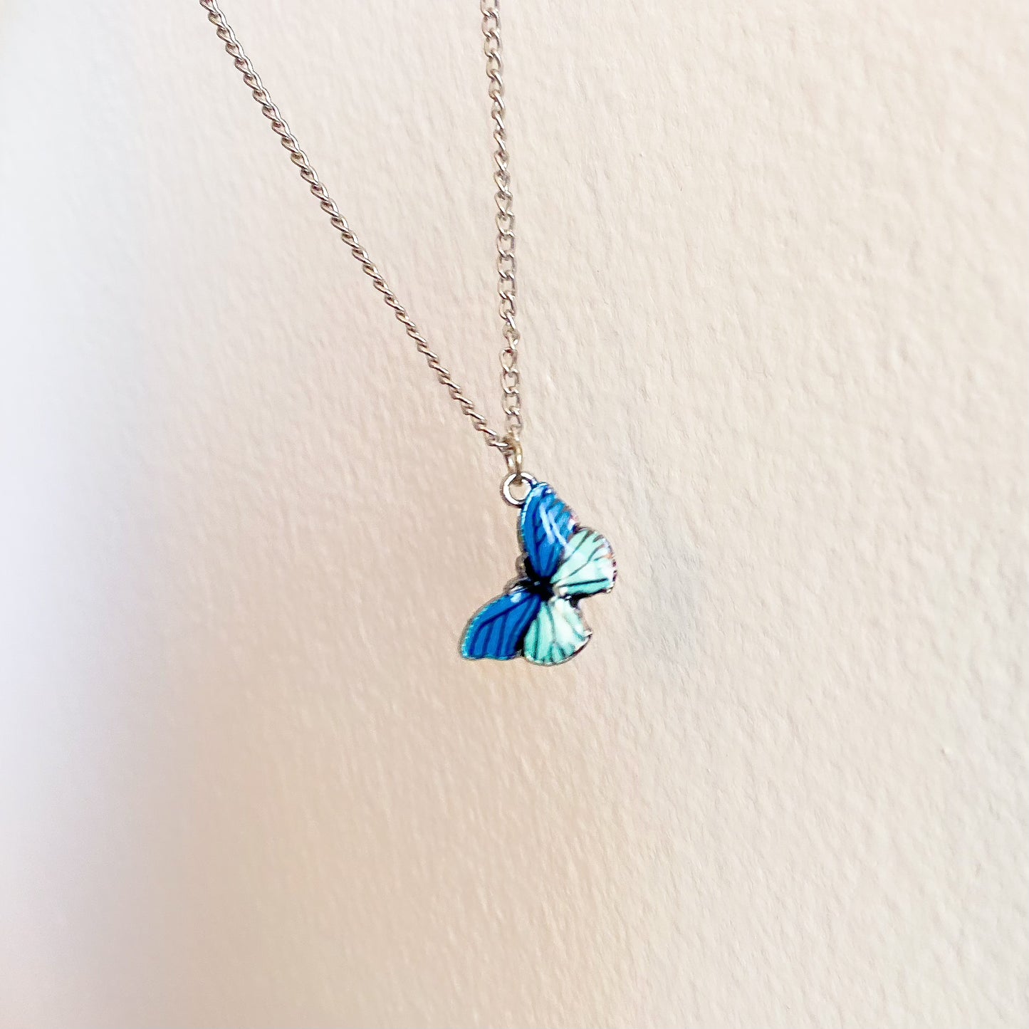 Make A Wish Butterfly Pendant Necklace