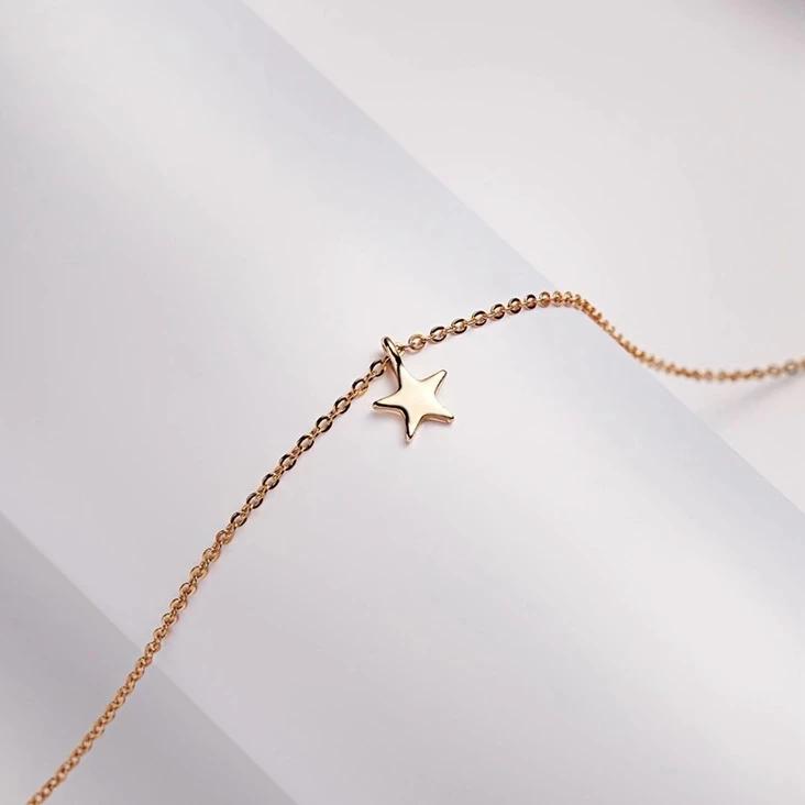 Gold-Plated Star Minimalist Pendant Necklace