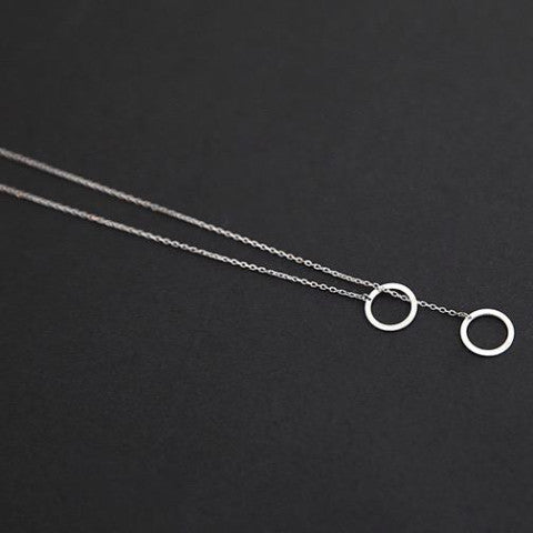 Bicircle Silver Necklace